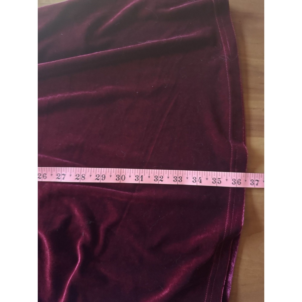NWT Cupshe Sweet Sangria Red Velvet Mini Dress Size Large Smocked Bodice Holiday - Picture 14 of 14